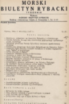 Morski Biuletyn Rybacki : tygodnik. 1948, nr 58