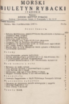 Morski Biuletyn Rybacki : tygodnik. 1948, nr 62