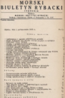Morski Biuletyn Rybacki : tygodnik. 1948, nr 63