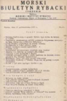 Morski Biuletyn Rybacki : tygodnik. 1948, nr 66