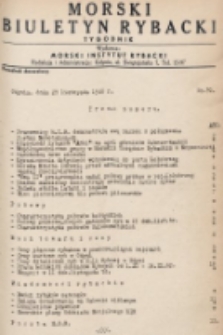 Morski Biuletyn Rybacki : tygodnik. 1948, nr 70