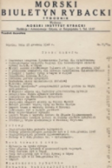 Morski Biuletyn Rybacki : tygodnik. 1948, nr 73/74