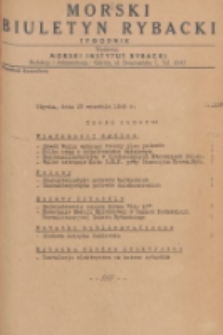 Morski Biuletyn Rybacki. 1949, nr 108