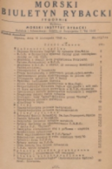 Morski Biuletyn Rybacki. 1949, nr 113/114