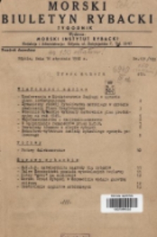 Morski Biuletyn Rybacki. 1950, nr 121/122