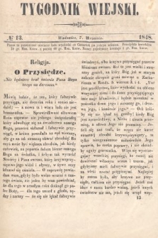 Tygodnik Wiejski. 1848, nr 13