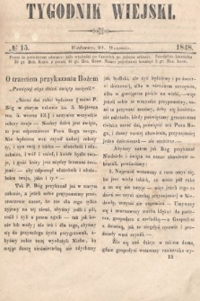 Tygodnik Wiejski. 1848, nr 15