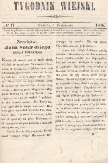 Tygodnik Wiejski. 1848, nr 17