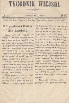Tygodnik Wiejski. 1848, nr 23