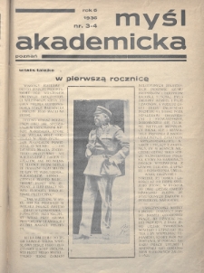 Myśl Akademicka. 1936, nr 3-4