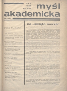 Myśl Akademicka. 1936, nr 5-6