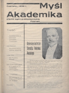 Myśl Akademicka : pismo ogólno-akademickie. 1936, nr 7