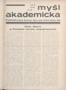 Myśl Akademicka. 1938, nr 2