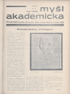 Myśl Akademicka. 1938, nr 5