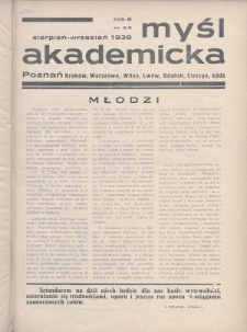 Myśl Akademicka. 1938, nr 8-9