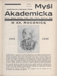 Myśl Akademicka. 1938, nr 10-11