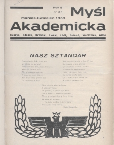 Myśl Akademicka. 1939, nr 3-4