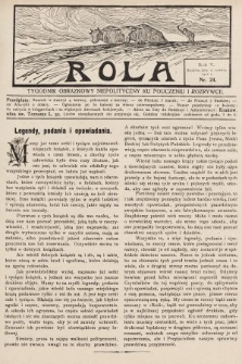 Rola : tygodnik obrazkowy niepolityczny ku pouczeniu i rozrywce. 1911, nr 24