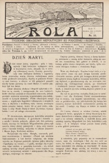 Rola : tygodnik obrazkowy niepolityczny ku pouczeniu i rozrywce. 1911, nr 33