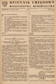 Dziennik Urzędowy Ministerstwa Budownictwa. 1950, nr 4