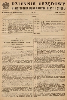 Dziennik Urzędowy Ministerstwa Budownictwa Miast i Osiedli. 1951, nr 15
