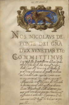 Commissione del doge Nicolò da Ponte al conte di Pola