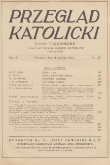 Przegląd Katolicki. 1935, nr 16