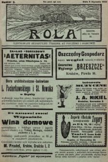 Rola : ilustrowany bezpartyjny tygodnik ku pouczeniu i rozrywce. 1928, nr 2