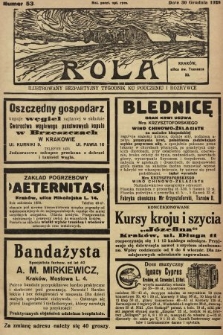 Rola : ilustrowany bezpartyjny tygodnik ku pouczeniu i rozrywce. 1928, nr 53