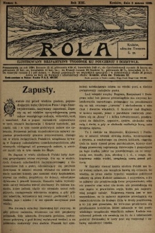 Rola : ilustrowany bezpartyjny tygodnik ku pouczeniu i rozrywce. 1930, nr 9