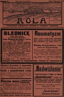 Rola : ilustrowany bezpartyjny tygodnik ku pouczeniu i rozrywce. 1931, nr 3