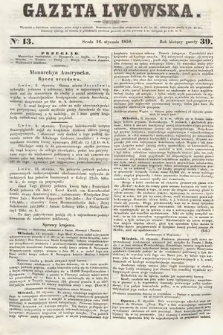 Gazeta Lwowska. 1850, nr 13