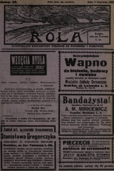 Rola : ilustrowany bezpartyjny tygodnik ku pouczeniu i rozrywce. 1931, nr 23