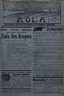 Rola : ilustrowany bezpartyjny tygodnik ku pouczeniu i rozrywce. 1934, nr 6