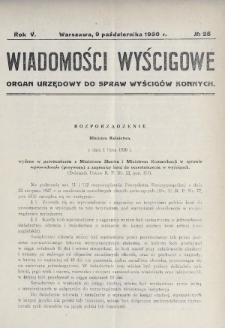 Wiadomości Wyścigowe : organ urzędowy do spraw wyścigów konnych. 1930, nr 25