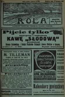 Rola : ilustrowany bezpartyjny tygodnik ku pouczeniu i rozrywce. 1937, nr 3