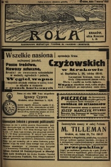 Rola : ilustrowany bezpartyjny tygodnik ku pouczeniu i rozrywce. 1937, nr 10