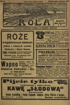 Rola : ilustrowany bezpartyjny tygodnik ku pouczeniu i rozrywce. 1937, nr 14