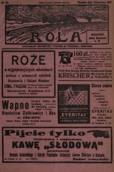 Rola : ilustrowany bezpartyjny tygodnik ku pouczeniu i rozrywce. 1937, nr 16