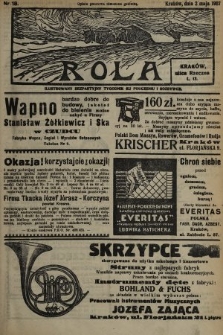 Rola : ilustrowany bezpartyjny tygodnik ku pouczeniu i rozrywce. 1937, nr 18