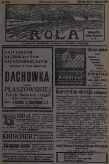 Rola : ilustrowany bezpartyjny tygodnik ku pouczeniu i rozrywce. 1937, nr 23