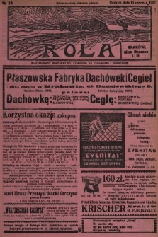Rola : ilustrowany bezpartyjny tygodnik ku pouczeniu i rozrywce. 1937, nr 24