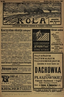Rola : ilustrowany bezpartyjny tygodnik ku pouczeniu i rozrywce. 1937, nr 25