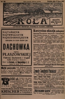 Rola : ilustrowany bezpartyjny tygodnik ku pouczeniu i rozrywce. 1937, nr 29