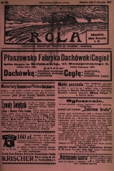Rola : ilustrowany bezpartyjny tygodnik ku pouczeniu i rozrywce. 1937, nr 32