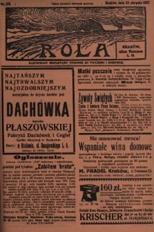 Rola : ilustrowany bezpartyjny tygodnik ku pouczeniu i rozrywce. 1937, nr 35