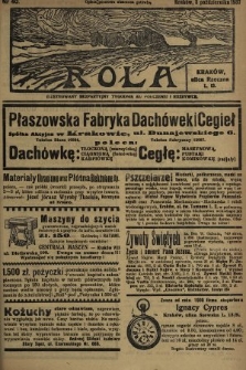 Rola : ilustrowany bezpartyjny tygodnik ku pouczeniu i rozrywce. 1937, nr 40