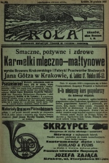 Rola : ilustrowany bezpartyjny tygodnik ku pouczeniu i rozrywce. 1937, nr 52