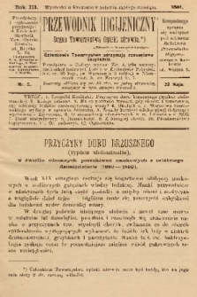 Przewodnik Higjeniczny : Organ Towarzystwa Opieki Zdrowia. 1891, nr 5