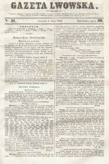 Gazeta Lwowska. 1850, nr 31
